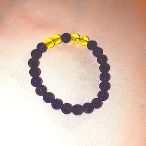 Amethyst/citrine bracelet